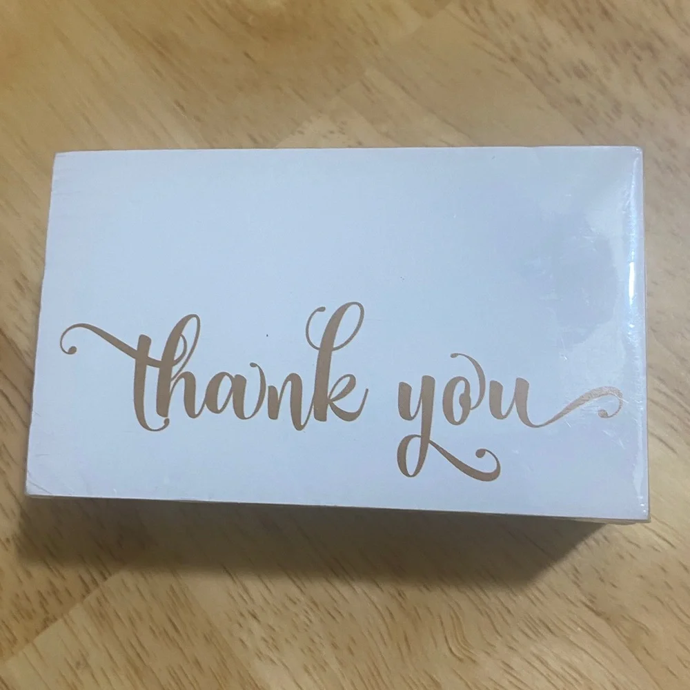Pack of 3 (Total 300 Cards)--Thank You Cards (100ea/pk) Size 3.5